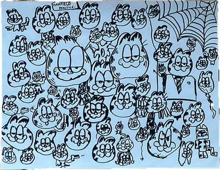 garfield collage